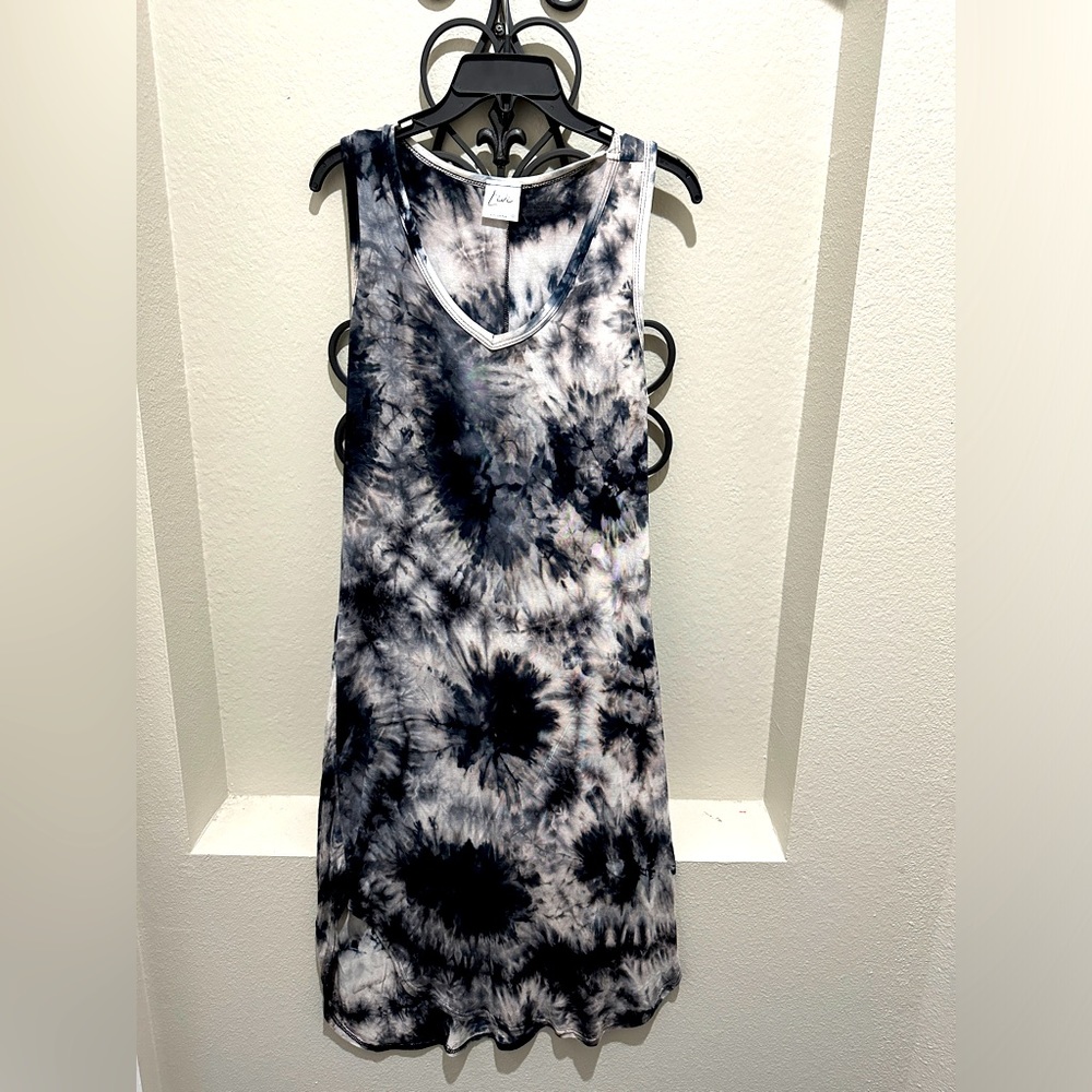 Black & White Beach Dress/Cover Up